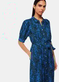 Painted Leopard Midi Dress